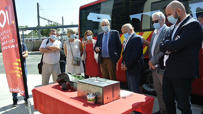 Es prova un sistema inèdit anti-pol·lució  pels autocars a Catalunya Nord