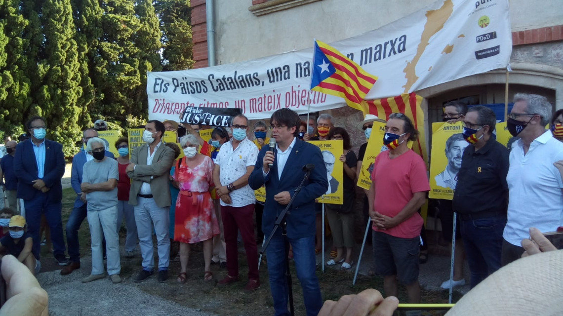 Vídeo: Carles Puigdemont a l’Hora Solidària. Maternitat d’Elna