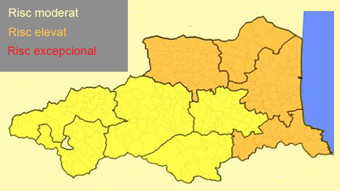 Alt risc d'incendi a Catalunya Nord