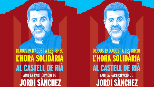 Aquest dijous se celebra l'Hora Solidària número 100 amb Jordi Sanchez a Rià