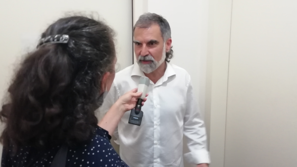 ENTREVISTA - JORDI CUIXART, president d'Òmnium en la seua visita a Prats de Molló