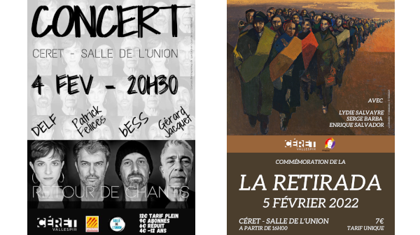 A Ceret dues cites: divendres amb un concert i dissabte la commemoració de la Retirada