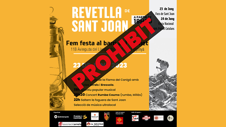 L'ajuntament de Perpinyà prohibeix celebrar Sant Joan, fora dels actes oficials.