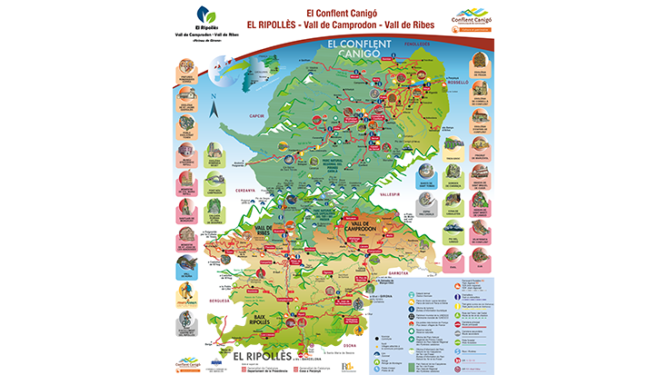 Primer mapa turístic Conflent-Ripollès