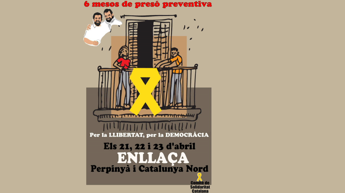 El Comitè de Solidaritat Catalana anuncia que el proper cap de setmana tornarà a enllaçar Perpinyà.