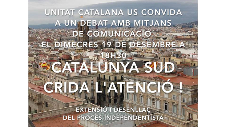 Unitat Catalana organitza un debat sobre el procés d’independència de Catalunya