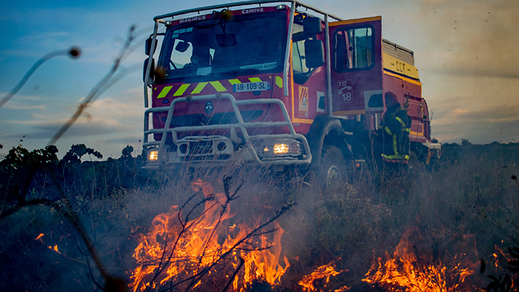 Gran incendi a Banyuls de la Marenda