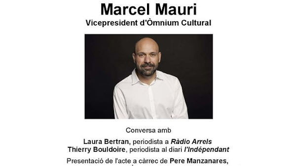 Marcel Mauri, vicepresident d'Òmnium, és aquest divendres al vespre a Perpinyà