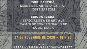 Divendres Jordi Bartolí i Eric Forcada tractaran de l'art als camps de la Retirada en una trobada virtual