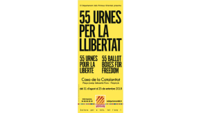 El President de la Generalitat és a Perpinyà on inaugurarà l’exposició «55 urnes per la llibertat»