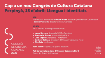 El nou Congrés de Cultura Catalana celebrarà el primer acte previ a Perpinyà