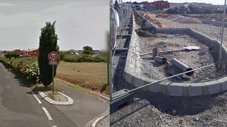 L'antiga pista per bicicletes prop del parc St Vicenç que ha desaparegut amb les obres