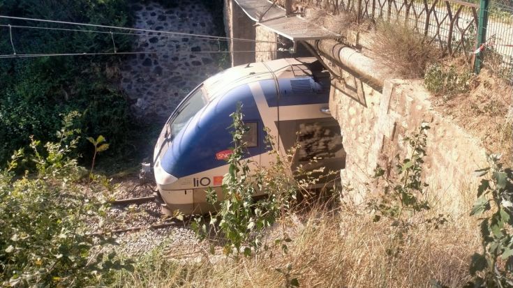 Impacte del tren al pont d'Eus, 24 de juliol