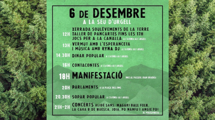 cartell manifestació Pirineu Viu 2024